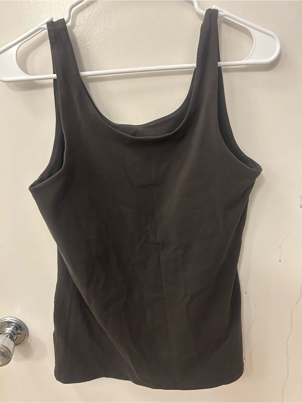 J. Jill Dark Brown Scoop Neck Tank